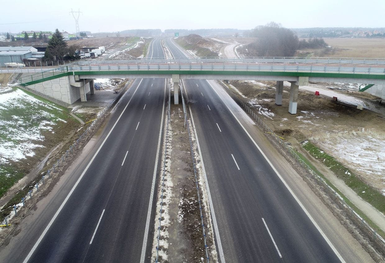 Autopista S51 desde la intersección de Jaroty hasta la de Olsztyn Wschód
