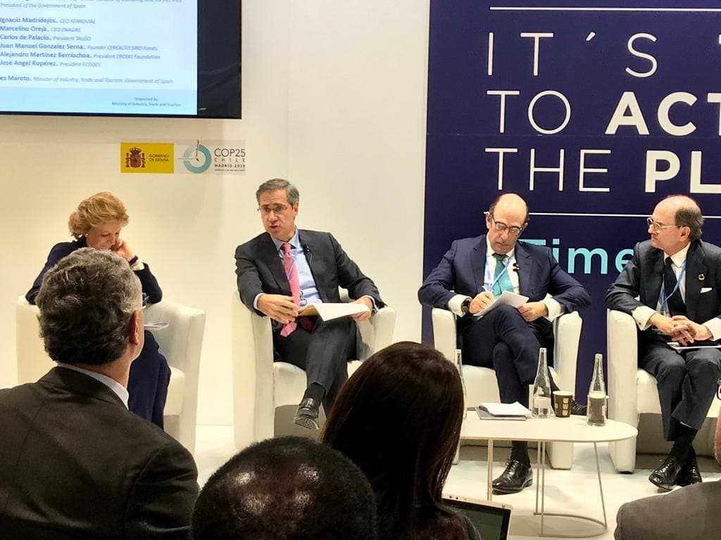 Ignacio Madridejos, Consejero Delegado de Ferrovial, participa en la COP25