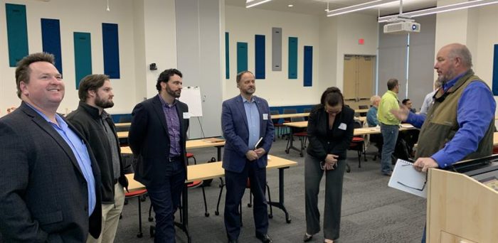 Quality Manager Hugh Brightwell (first from right) recently attended the Commercial Construction IAB board and committee meeting at the University of Houston. Quality Manager Hugh Brightwell (first from right) recently attended the Commercial Construction IAB board and committee meeting at the University of Houston.